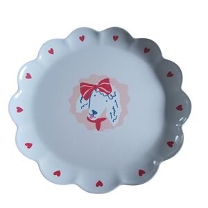 Set of 2 Target Pillowfort Plate Dog Design Bamboo & Melamine BPA Free 10.5"
